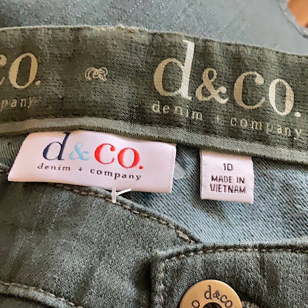 denim & co. Women’s Dark Blue-Green Bootcut Denim Jeans Size 10 - Picture 5 of 7
